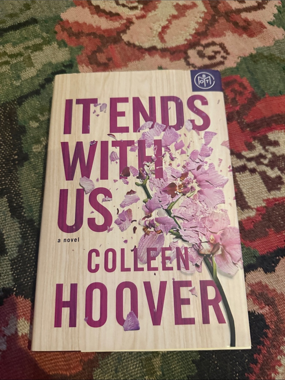 It Ends With Us Hardcover - Pink Floral Cover